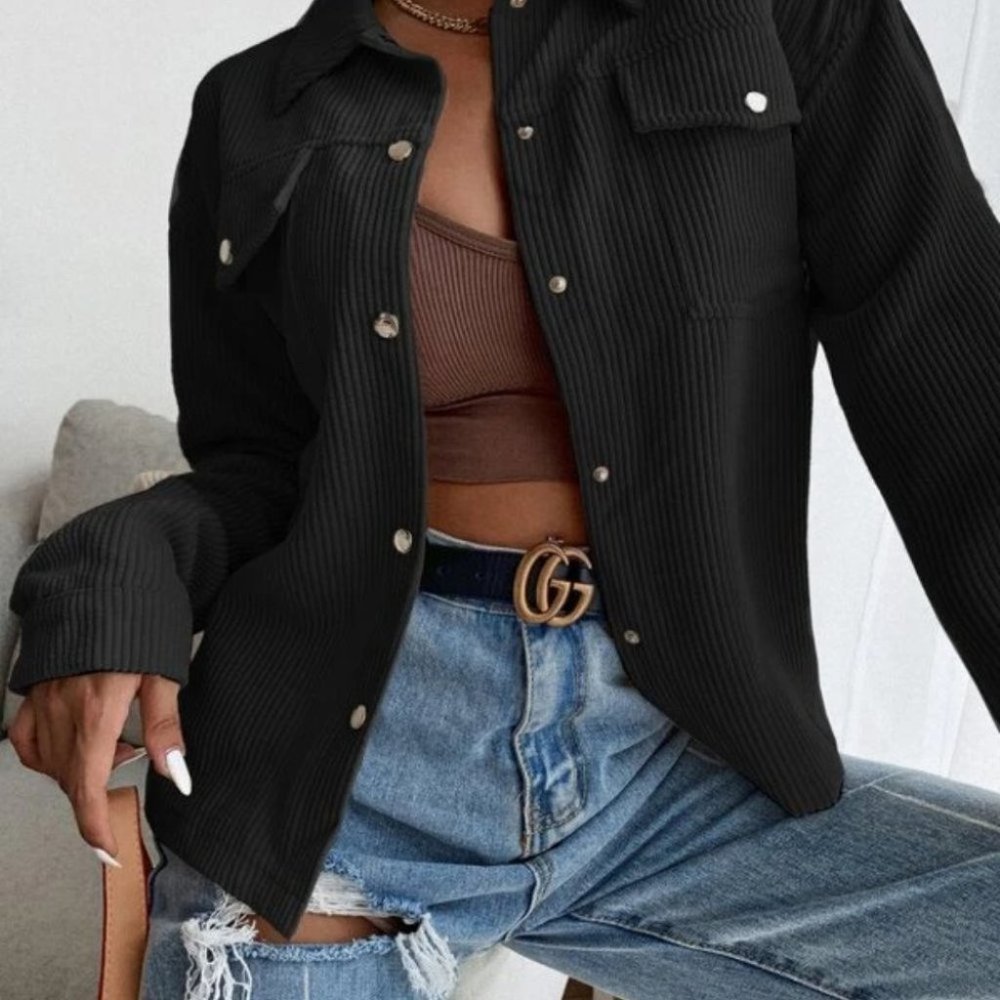 Minimalist CORDUROY BUTTON DOW JACKET FALL WINTER - Picture 6 of 7